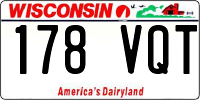 WI license plate 178VQT