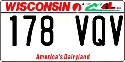 WI license plate 178VQV