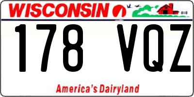 WI license plate 178VQZ