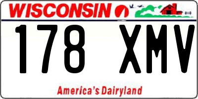 WI license plate 178XMV