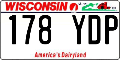 WI license plate 178YDP
