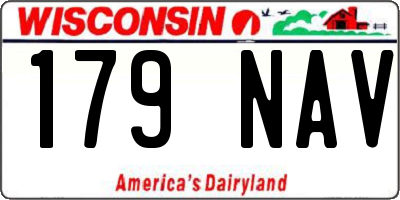 WI license plate 179NAV