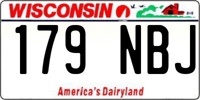 WI license plate 179NBJ