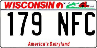 WI license plate 179NFC