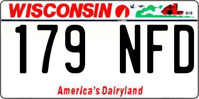 WI license plate 179NFD