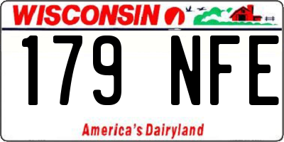 WI license plate 179NFE