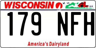 WI license plate 179NFH