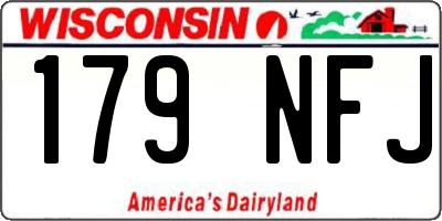 WI license plate 179NFJ