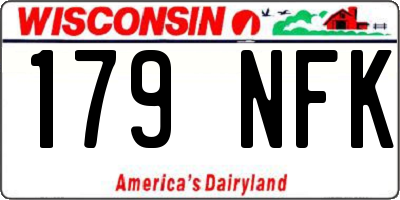 WI license plate 179NFK