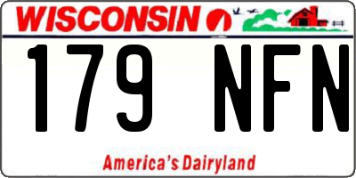 WI license plate 179NFN