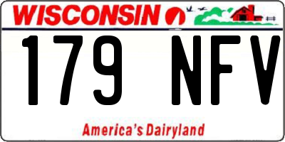 WI license plate 179NFV