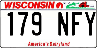 WI license plate 179NFY