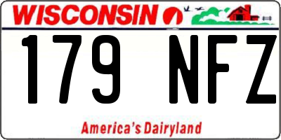 WI license plate 179NFZ