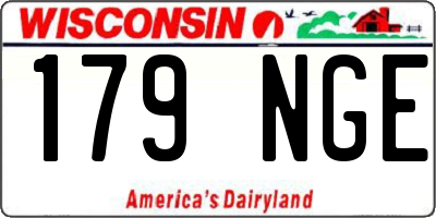 WI license plate 179NGE