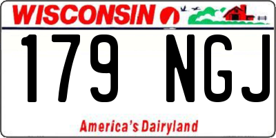 WI license plate 179NGJ