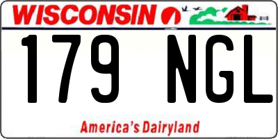 WI license plate 179NGL