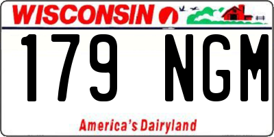 WI license plate 179NGM