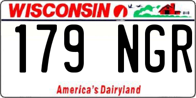WI license plate 179NGR