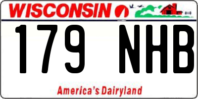 WI license plate 179NHB
