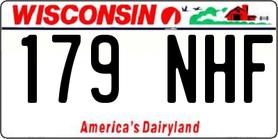 WI license plate 179NHF
