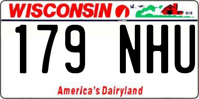 WI license plate 179NHU