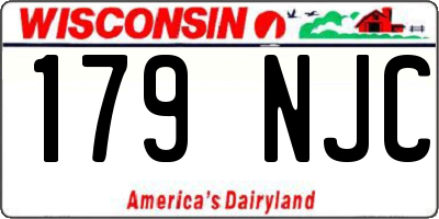 WI license plate 179NJC