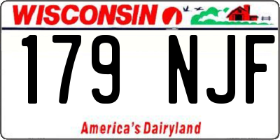 WI license plate 179NJF
