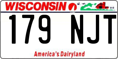 WI license plate 179NJT