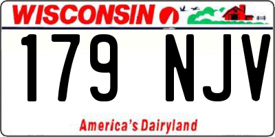 WI license plate 179NJV