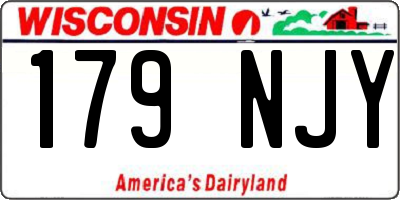 WI license plate 179NJY