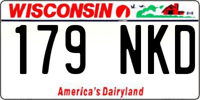 WI license plate 179NKD
