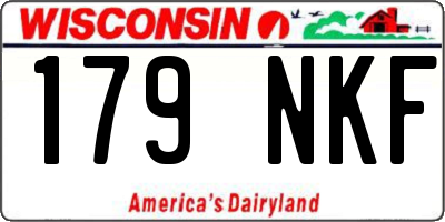 WI license plate 179NKF