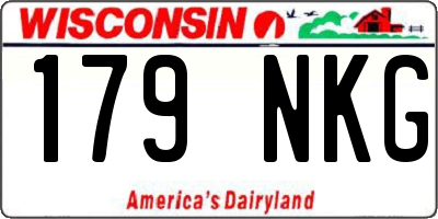 WI license plate 179NKG