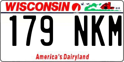 WI license plate 179NKM