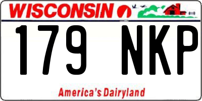 WI license plate 179NKP