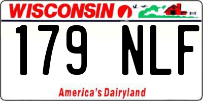 WI license plate 179NLF