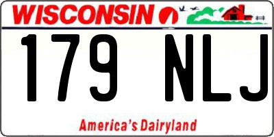 WI license plate 179NLJ
