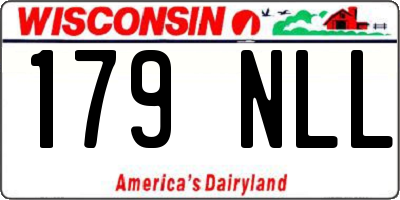 WI license plate 179NLL