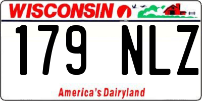 WI license plate 179NLZ