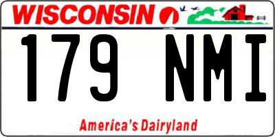 WI license plate 179NMI