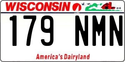 WI license plate 179NMN