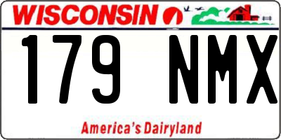 WI license plate 179NMX