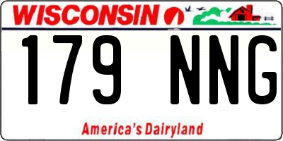 WI license plate 179NNG