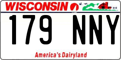WI license plate 179NNY