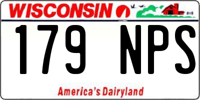 WI license plate 179NPS
