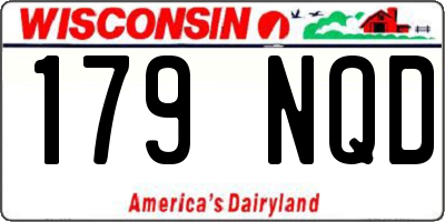 WI license plate 179NQD