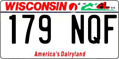WI license plate 179NQF