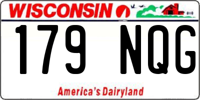 WI license plate 179NQG