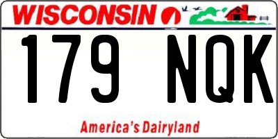 WI license plate 179NQK