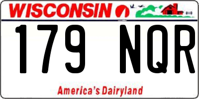 WI license plate 179NQR